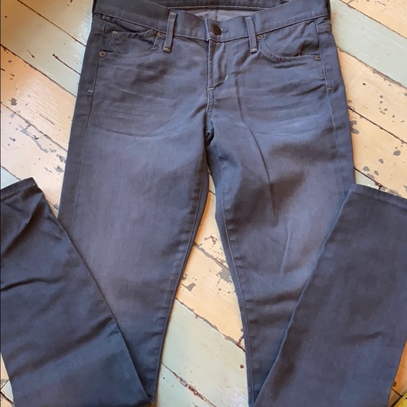 Citizens of Humanity gray denim skinny jeans 26 - Picture 4 of 10